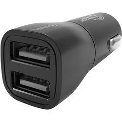 Muvit Cargador coche  2 USB 3,4a negro