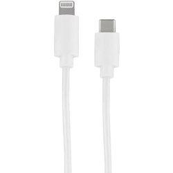 Cable para iPhone 1m lightning a tipo C blanco