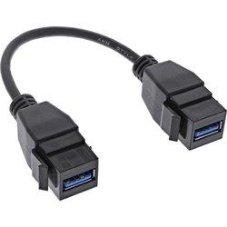 InLine 76206D cable USB 0,2 m USB 3.2 Gen 1 (3.1 Gen 1) USB A Negro