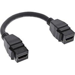 InLine 76206B adaptador de cable de vídeo 0,2 m HDMI tipo A (Estándar) Negro