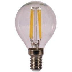 Bombilla Led Kodak Filamento Cristal Esferica G45/ E14/ 470Lm/ Calido 3000K/ 4W=40W/ No Regulable