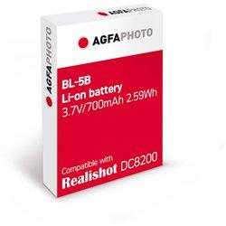 Agfaphoto ABL5B Batería Li-on Compatible con Cámara Compacta Agfa DC8200