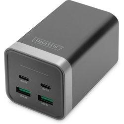 Digitus Adaptador de carga USB universal de 4 puertos, 150 W GaN