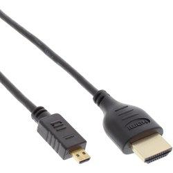 InLine 17533D cable HDMI 0,3 m HDMI tipo A (Estándar) HDMI tipo D (Micro) Negro