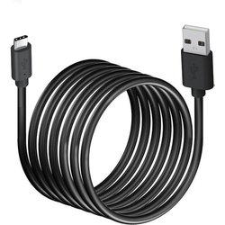 Cable USB a USB-C Negro 1m para Teléfono, Producto Oficial Negro