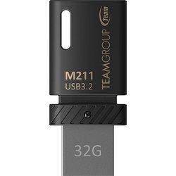 Team Group M211 unidad flash USB 32 GB USB Tipo C 3.2 Gen 1 (3.1 Gen 1) Negro