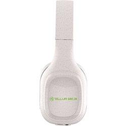 Green Bluetooth Over-Ear Headphones Pulse, Plegable, paja de trigo, crema