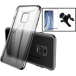 Kit Funda, Soporte y Protector de Cristal Templado Xiaomi Mi 10 5G SlimArmor Negro