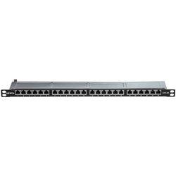 Patch Panel Cat.6A STP de 24 puertos, 1-2U, negro