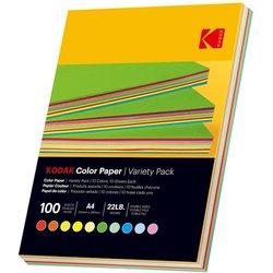 - Ramette de 100 feuilles papier couleur 80g/m², Format A4 (21x29,7cm) Rouge, Orange, Jaune, Vert, B