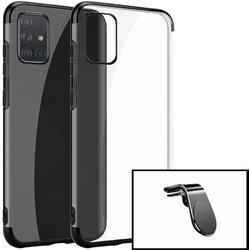 Kit Funda y Soporte Magnético Coche Huawei P40 Pro Plus SlimArmor Negro