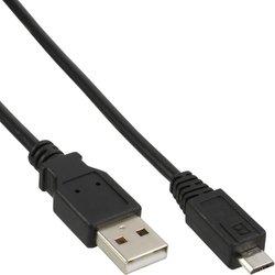 InLine 31720 cable USB 2 m USB A Micro-USB B Negro