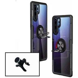 Kit Funda y Soporte Xiaomi Mi 9 Clear Armor Transparente y Negro