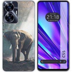 Funda Silicona Realme C55 Elefante