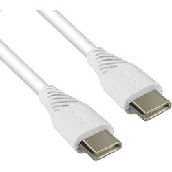 Cable USB-C a USB-C 5A Power Delivery 100W Carga Rápida 2.5m Blanco