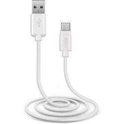 Cable SBS LTHL200 (USB - MicroUSB - 1 m - Blanco)