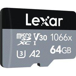 Lexar Professional 1066x Silver microSDXC 64GB UHS-I U3 V30 Clase 10