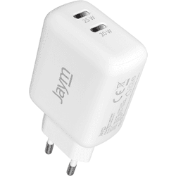 Cargador Rápido Usb-C Dual Pd JAYM Blanco