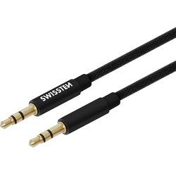 Cable SWISSTEN 73501101 (Audio Jack - 1.5m - Negro)