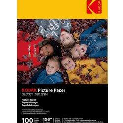 - 100 Hojas de Papel Fotográfico 180g/m², brillante, Formato A6 (10x15cm), Impresión por chorro de t