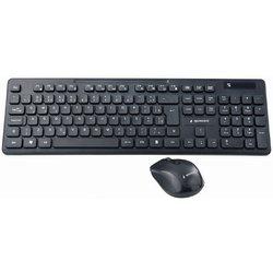 Teclado y Ratón GEMBIRD KBS-WCH-03 Qwerty UK Negro Monocromo QWERTY Qwerty US