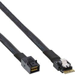 Cable Serial Attached INLINE SCSI (SAS) 0,5 m 24 Gbit/s Negro