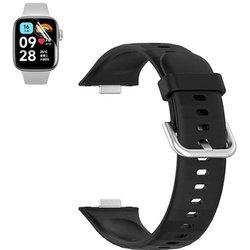 Kit Pulsera Smoothsilicone con Hebilla Película de Hydrogel PHONECARE Compatible con Huawei Watch Fit 3 Negro