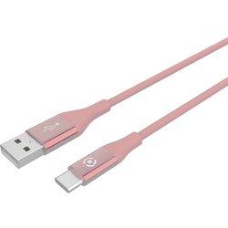 Celly USBTYPECCOLORPK cable USB 1 m USB 2.0 USB A USB C Rosa