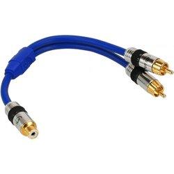 InLine 4043718078905 cable de audio 0,25 m 2 x RCA RCA Azul