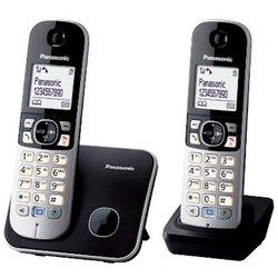 Panasonic KX-TG6812 Teléfono DECT Identificador de llamadas Negro, Plata