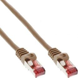 Cable de Red INLINE (RJ45 - 25 cm - Marrón)