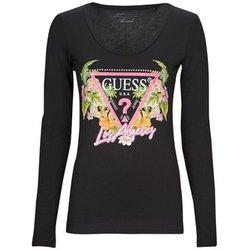 Camiseta GUESS JEANS Algodón Mujer (XS - Negro)