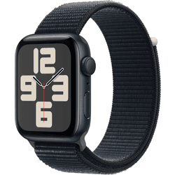 APPLE Watch SE GPS 44 mm Medianoche con Loop Deportiva Medianoche