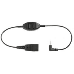 qd to 2.5mm stereo plug w ptt