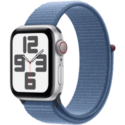 APPLE Watch SE GPS+Cellular 40 mm Plata con Loop Deportiva Azul-Invierno