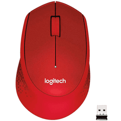 Logitech M330 Silent Plus Rojo