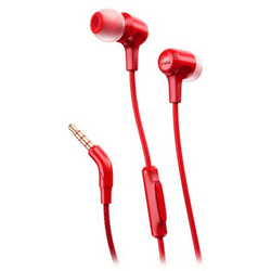 jbl auriculares con micrófono e15 rojo jble15red