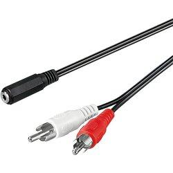 Cable de Audio GOOBAY (1.4 m - Negro)