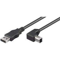 Goobay USB 2.0 AB 200 R/A HiSpeed, 2m cable USB USB A USB B Negro