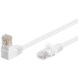 Goobay Cable de Red UTP CAT5E 1x 90 grados 1m Blanco