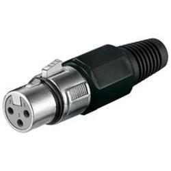 11755 conector XLR (3-pin) Negro, Metálico, Embrague