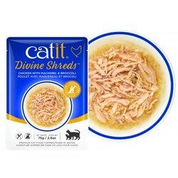 Pienso para Gatos CATIT (75 g - Húmeda - Sabor: Pollo y Brócoli)