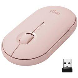 pebble m350 wireless mouse rose 2.4ghz bt emea in