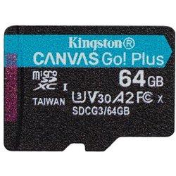 memoria 64 gb microsd kingston  canvas go  plus class 10