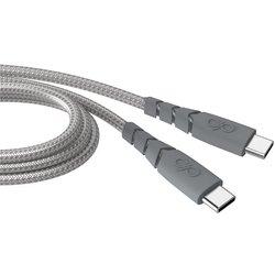 Cable Usb C/usb C Ultrarreforzado 1,2m 3a Gris