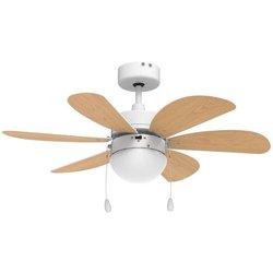 Ventilador de techo aspas reversibles blanco 76cm | universalblue