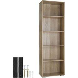 TECTAKE Lexi Bookcase 5 Compartimentos