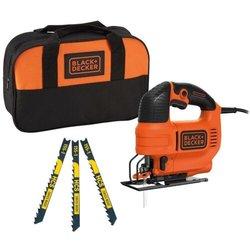 Sierra de calar pendular con cable - 520w - black+decker - con 3 hojas - bolsa de almacenamiento - ks701pe3s-qs