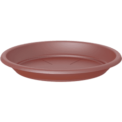 Plato para maceta y jardinera de polipropileno rojo ø 13 cm