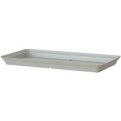 Plato para jardinera capri 80 cm de polipropileno gris 71x34 cm